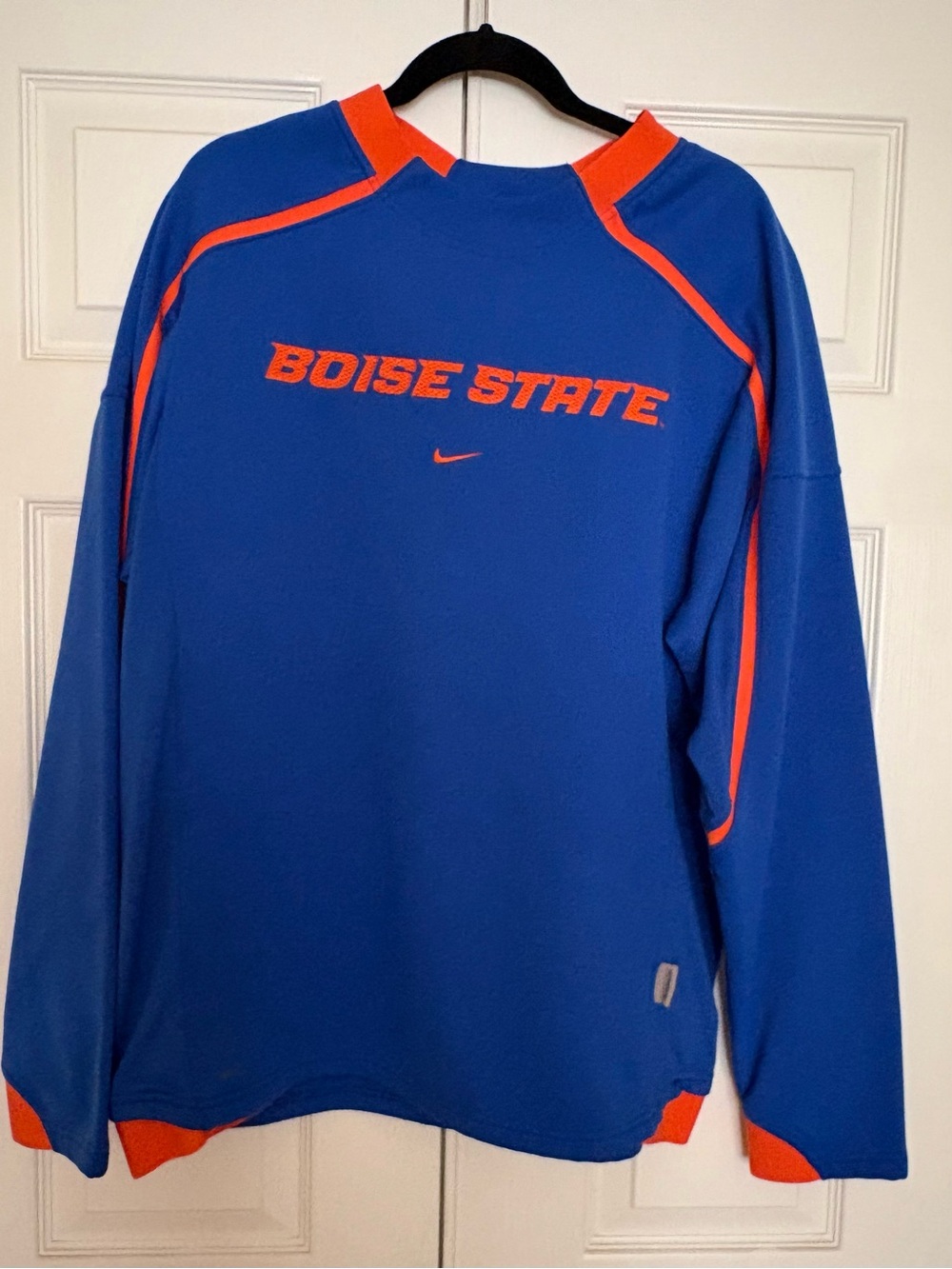 Nike Royal Blue and Bright Orange Team Pullover mens’s M